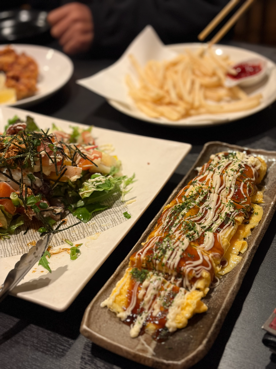 安愚楽のテーブルに並んだ料理