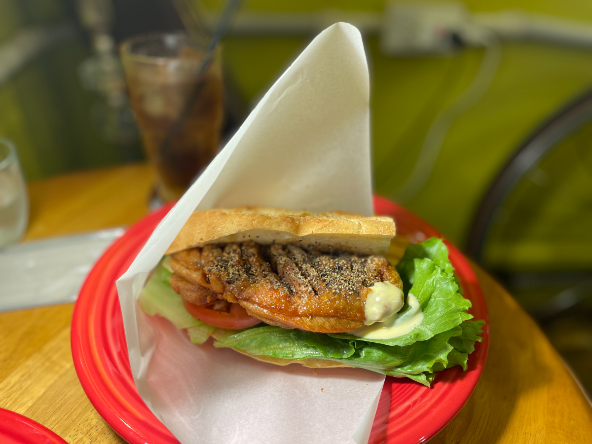 GS BURGERのモチコチキンサンド