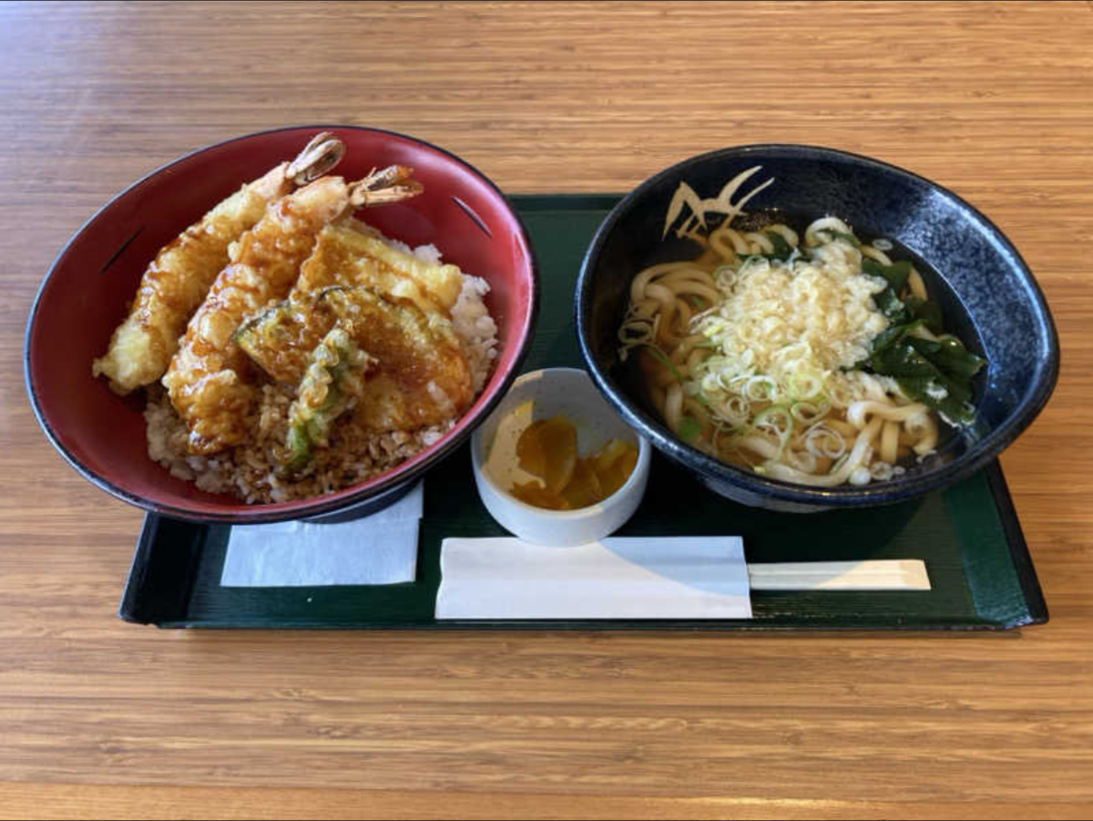 天丼とうどんのセット