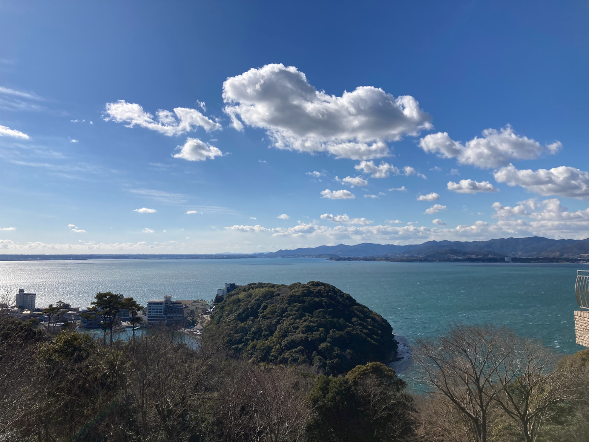 浜名湖と大草山の眺め
