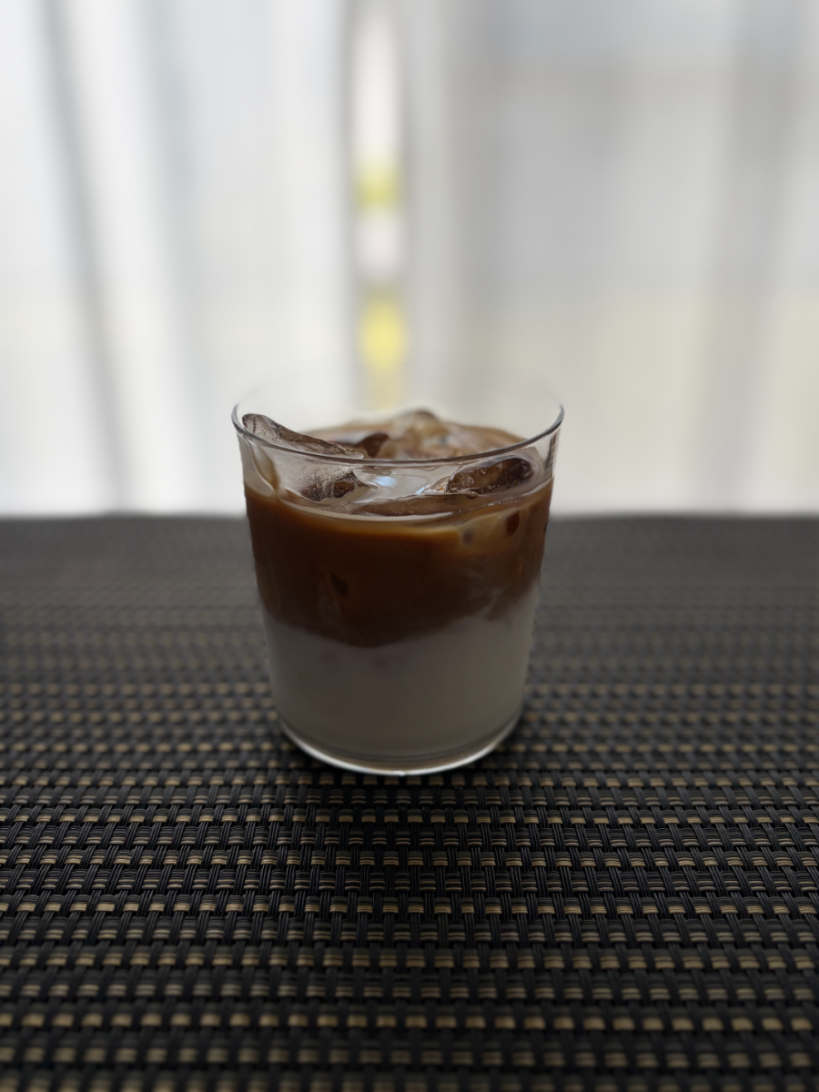 2層になったカフェラテ