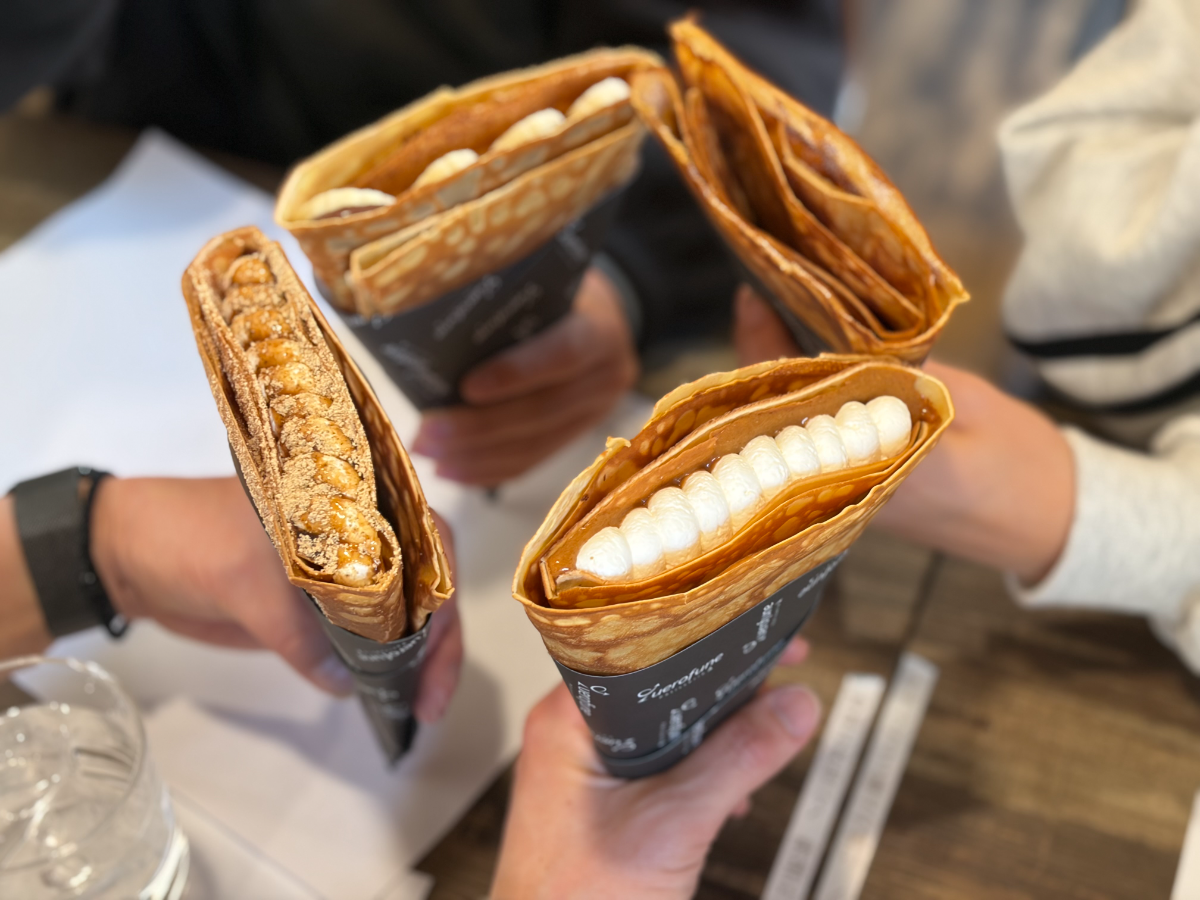 家族それぞれのクレープ